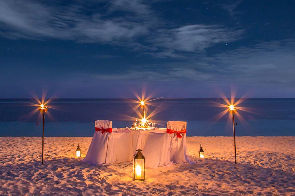 Candle Light Dinner in Andaman Islands